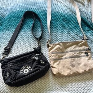Kipling Black and Tan Crossbody Bags bundle